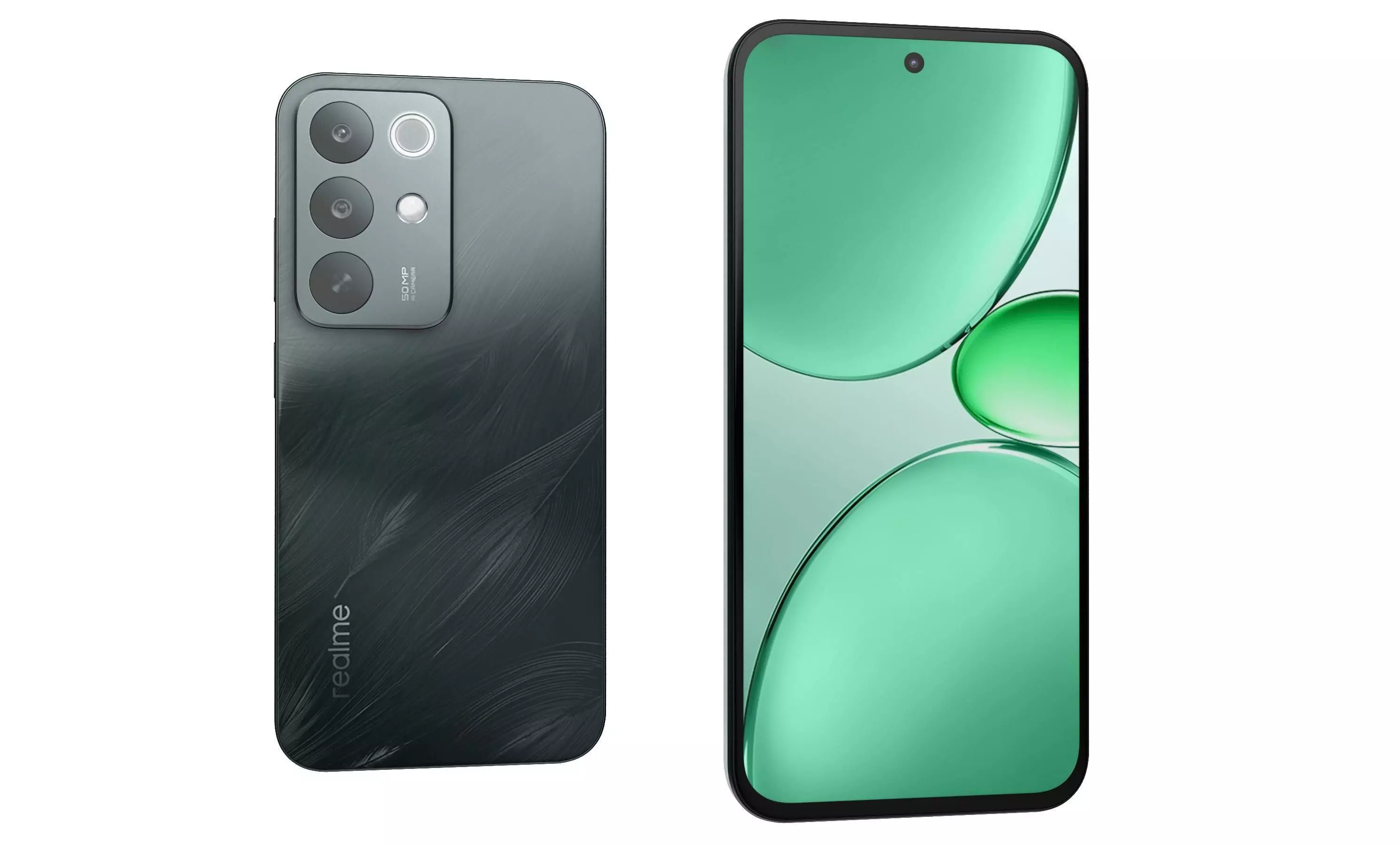 Realme C85 Pro Parrot Purple And Peacock Green 3D model_22