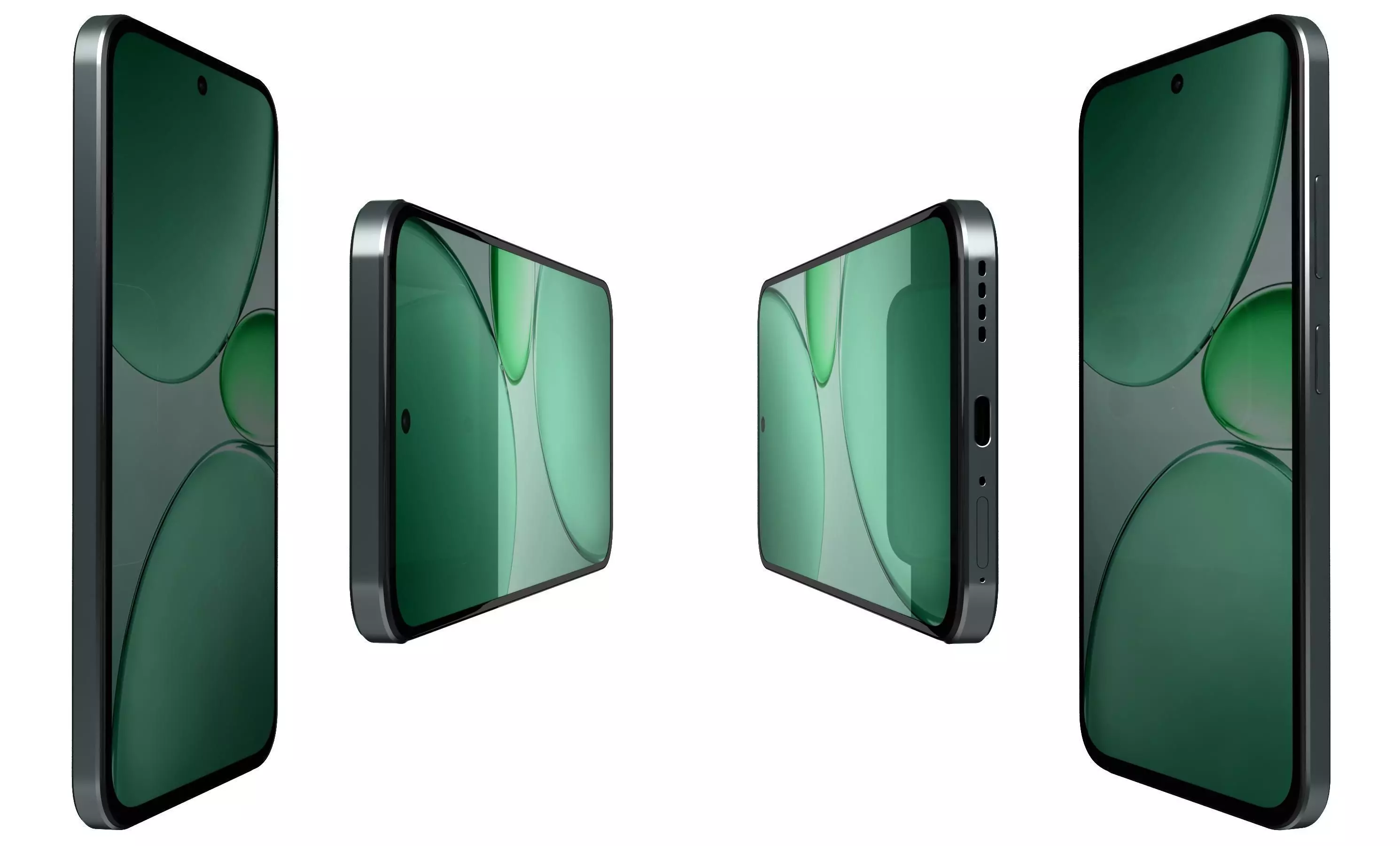 Realme C85 Pro Parrot Purple And Peacock Green 3D model_3