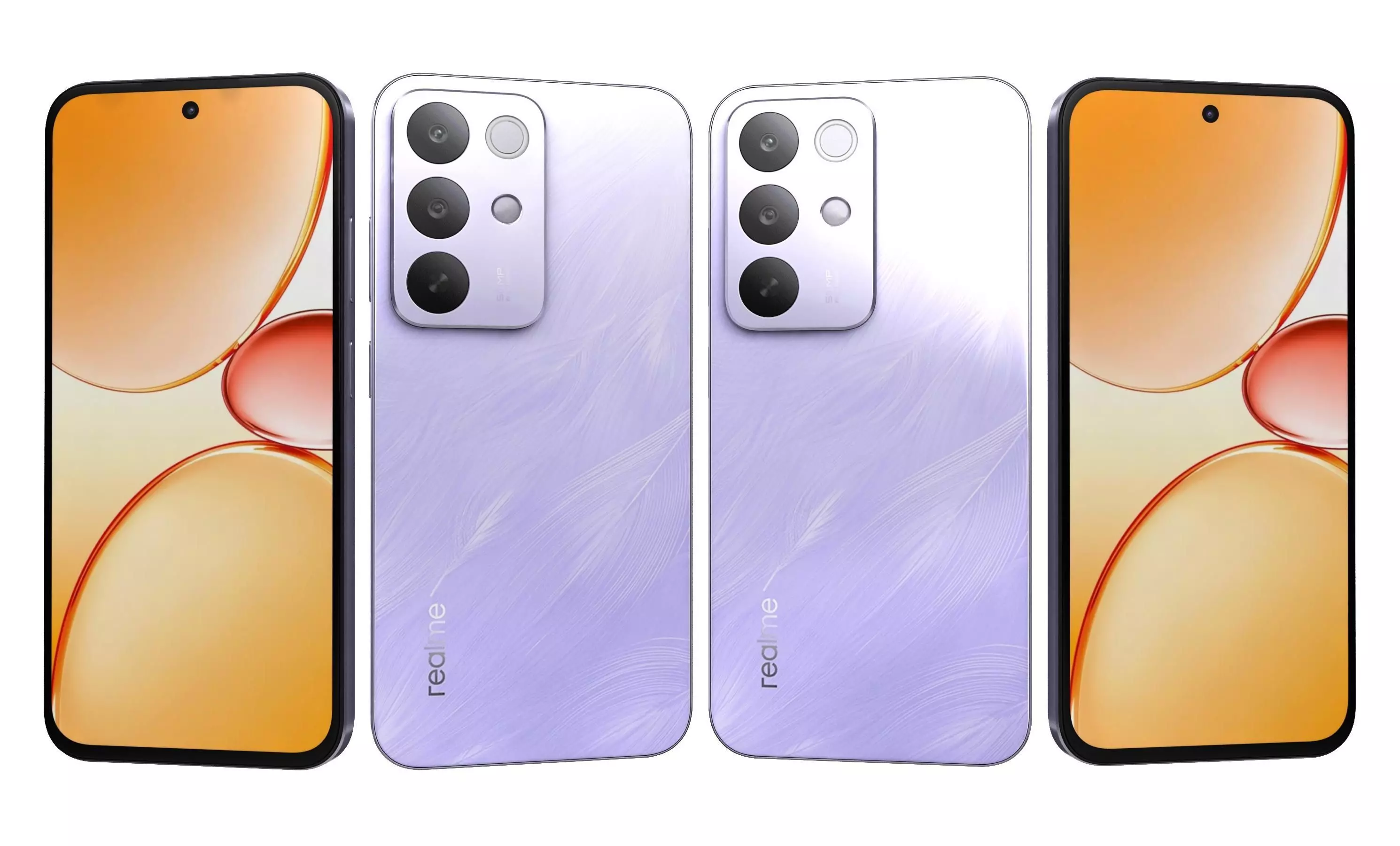 Realme C85 Pro Parrot Purple And Peacock Green 3D model_18