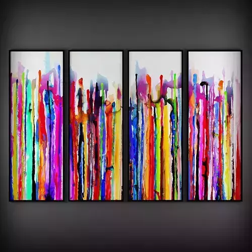 Picture Frames Low-poly 3D model