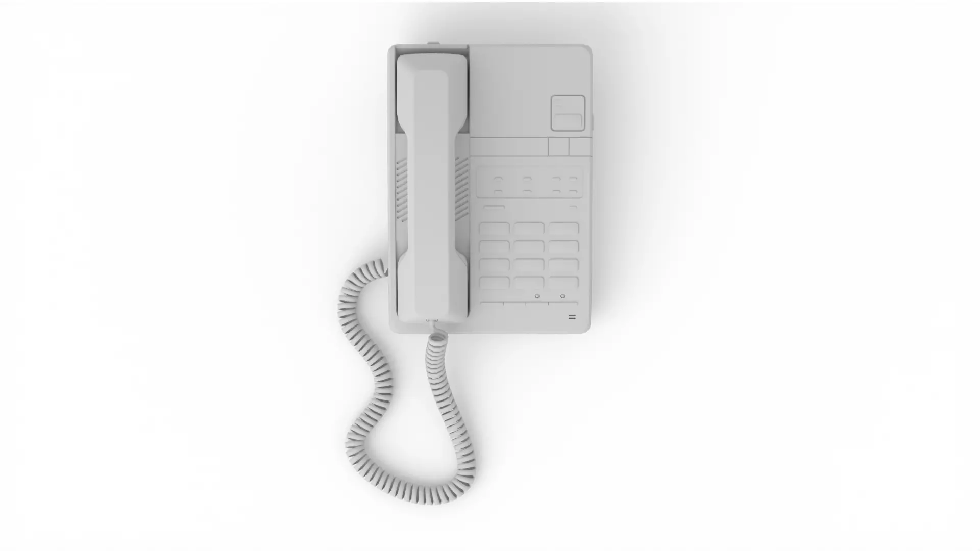Panasonic Office Phone 3D model_9