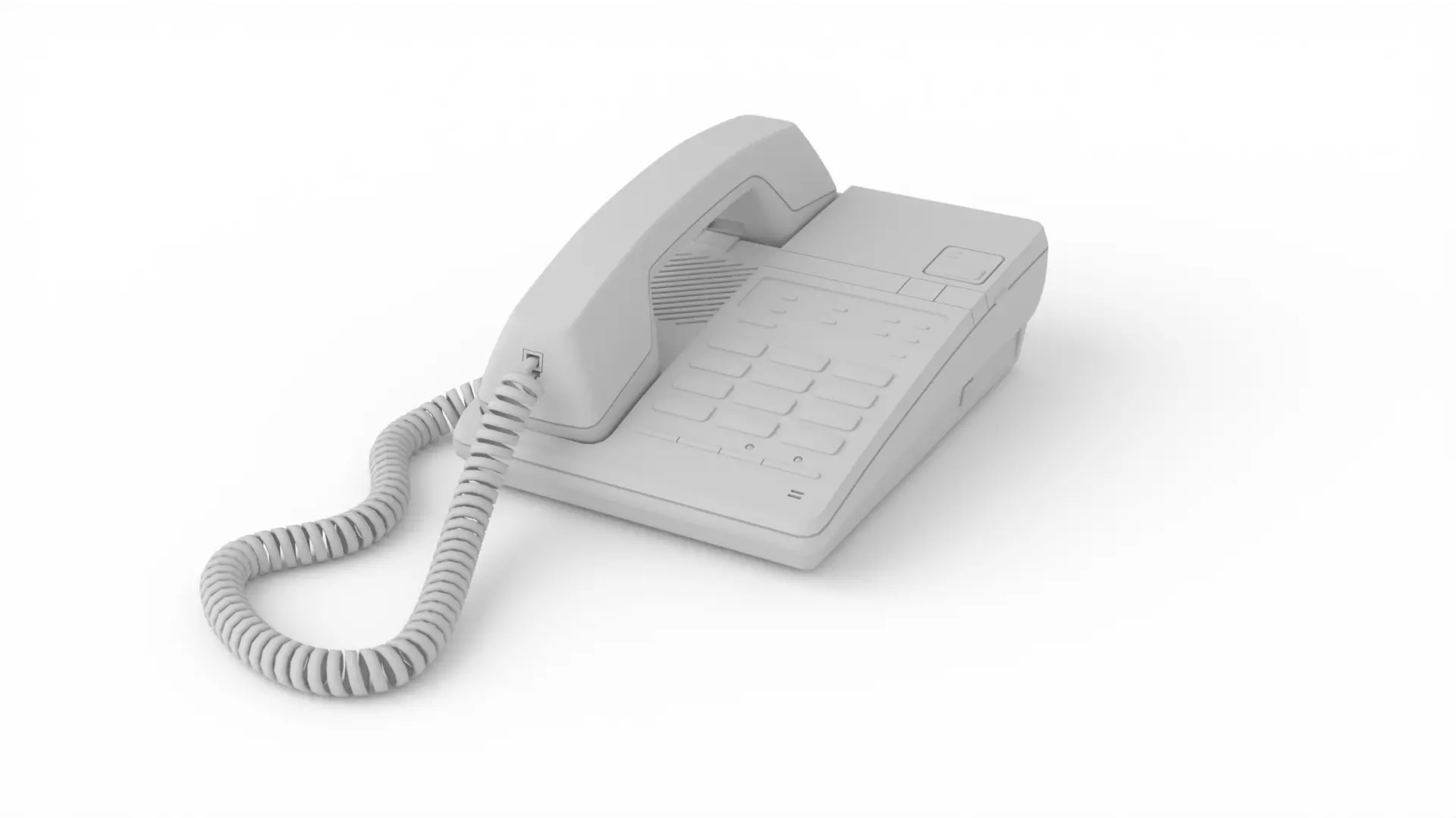Panasonic Office Phone 3D model_7