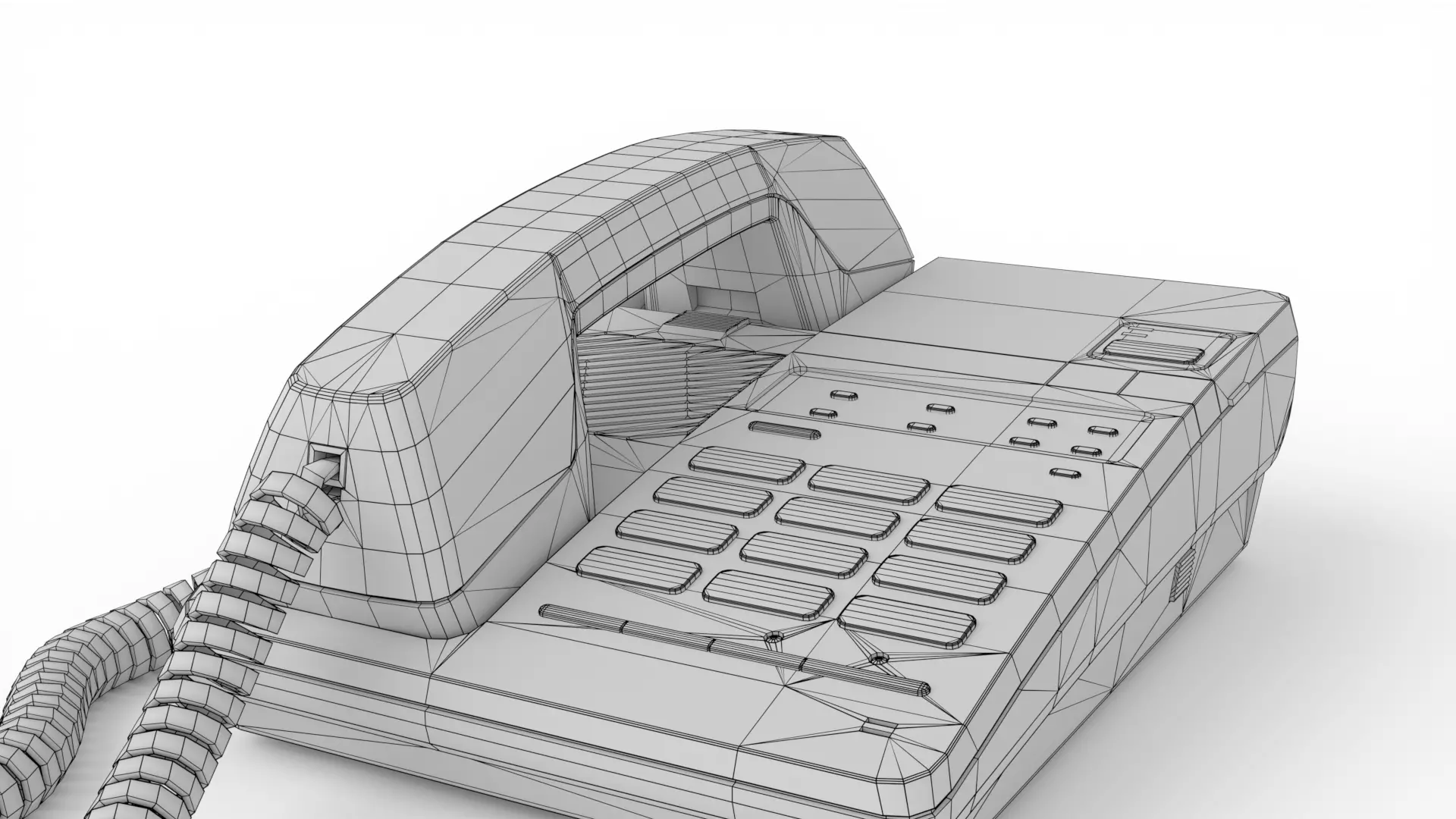 Panasonic Office Phone 3D model_16