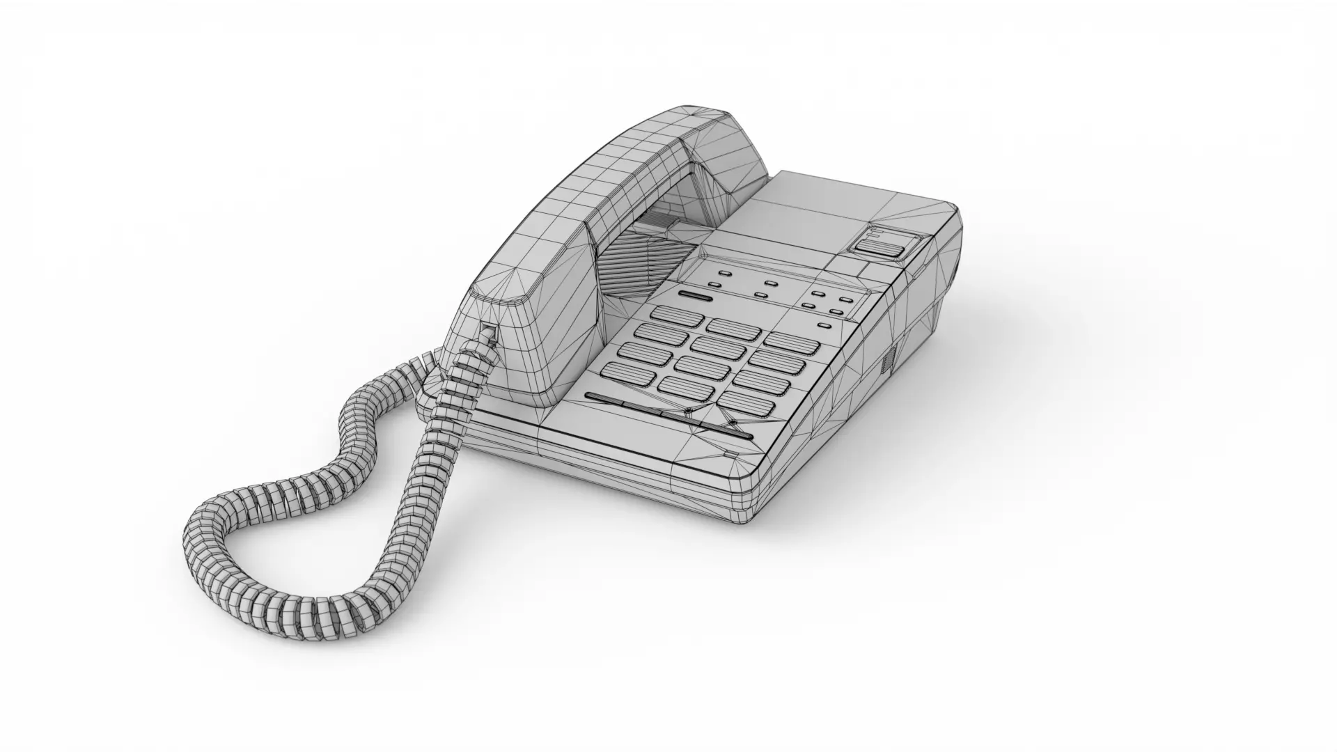 Panasonic Office Phone 3D model_13
