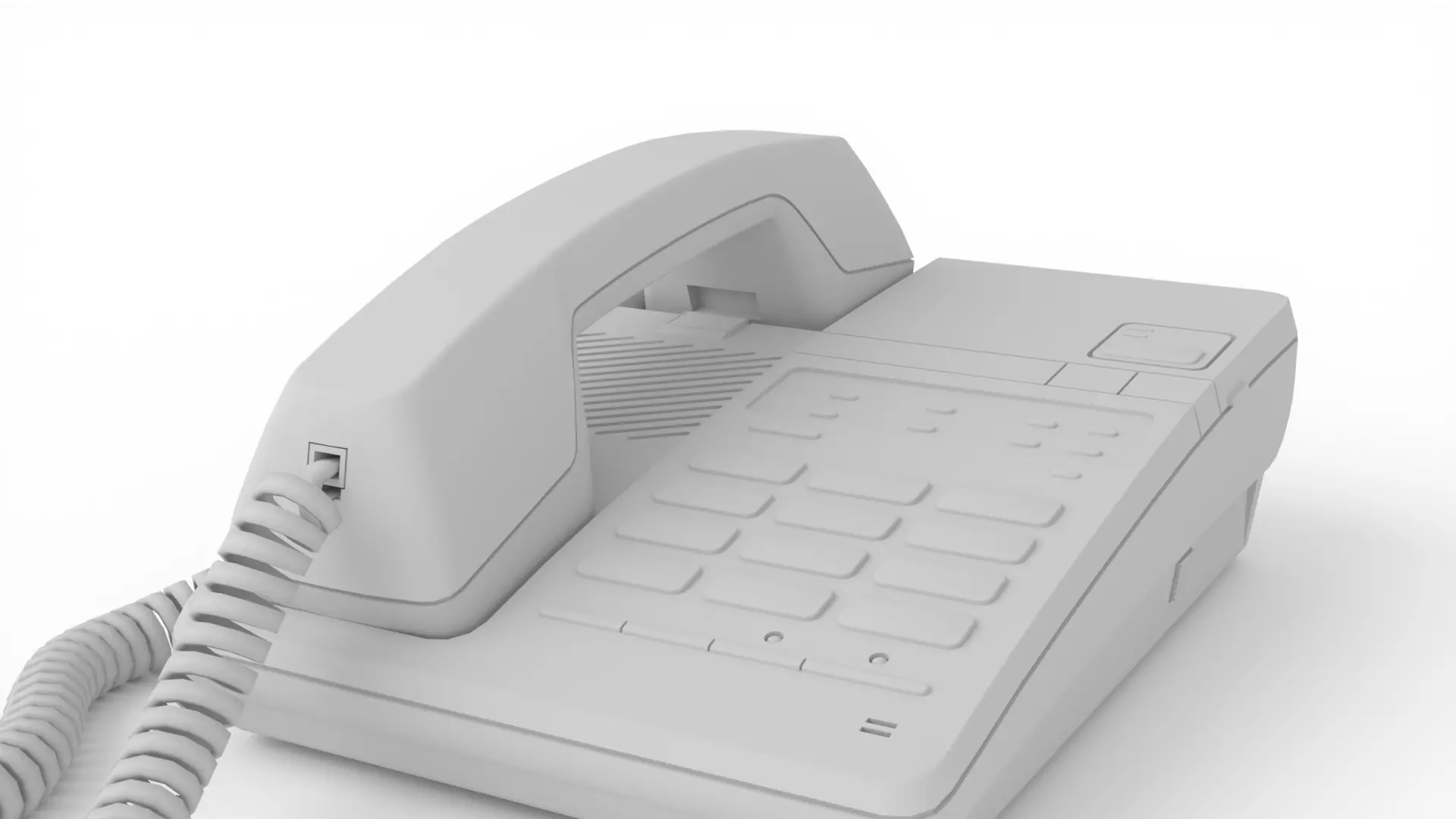 Panasonic Office Phone 3D model_10