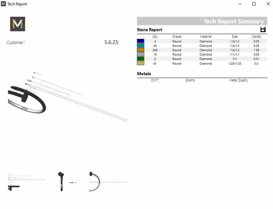 Bracelet Juste un Clou de Cartier all diamond 3D print model_8