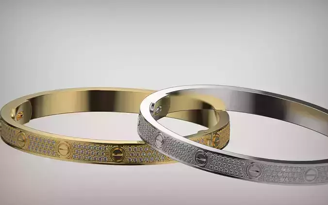 Bracelet Love de Cartier Paved 200mm