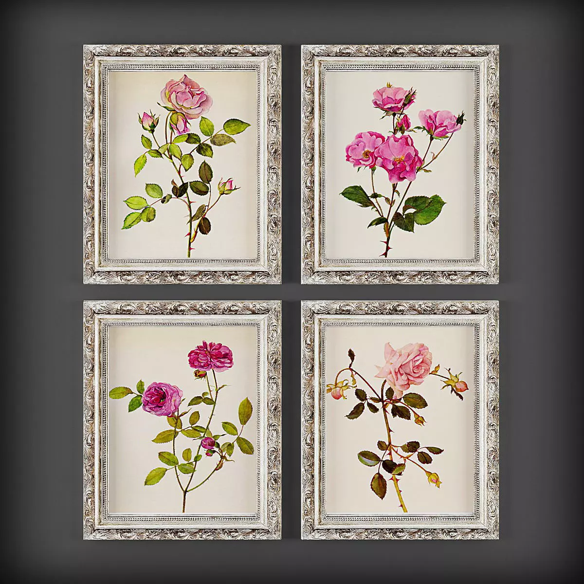 Picture Frames Low-poly 3D model_0