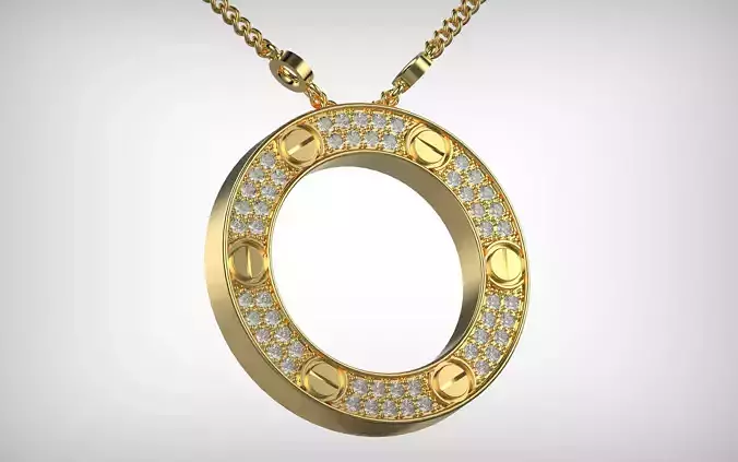 Pendant Love de Carier paved Original