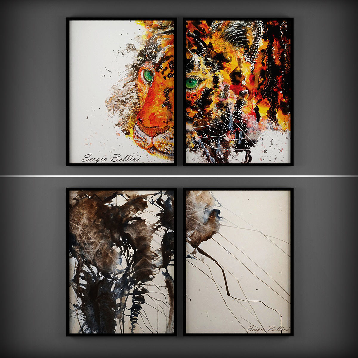 Picture Frames Low-poly 3D model_2