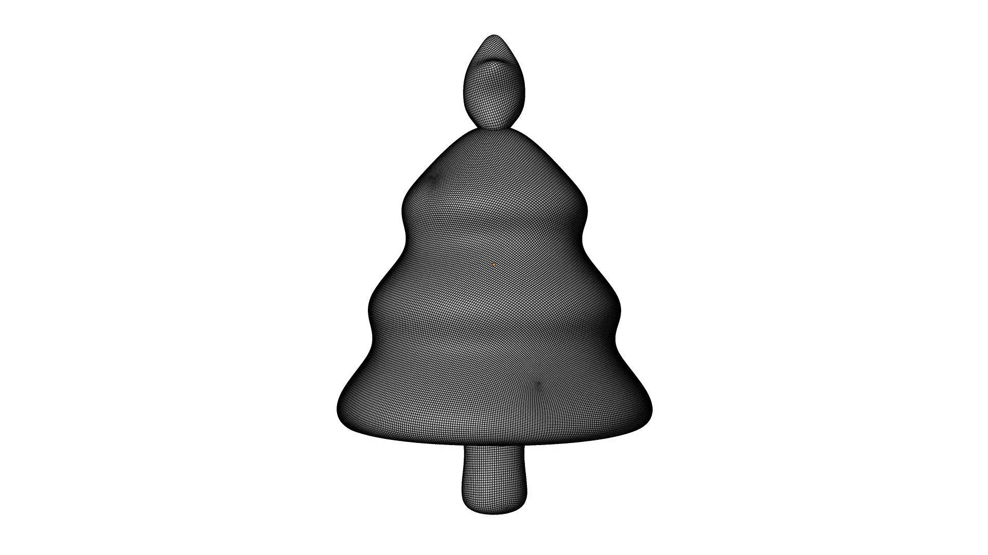 Christmas Tree Icon Low-poly 3D model_10