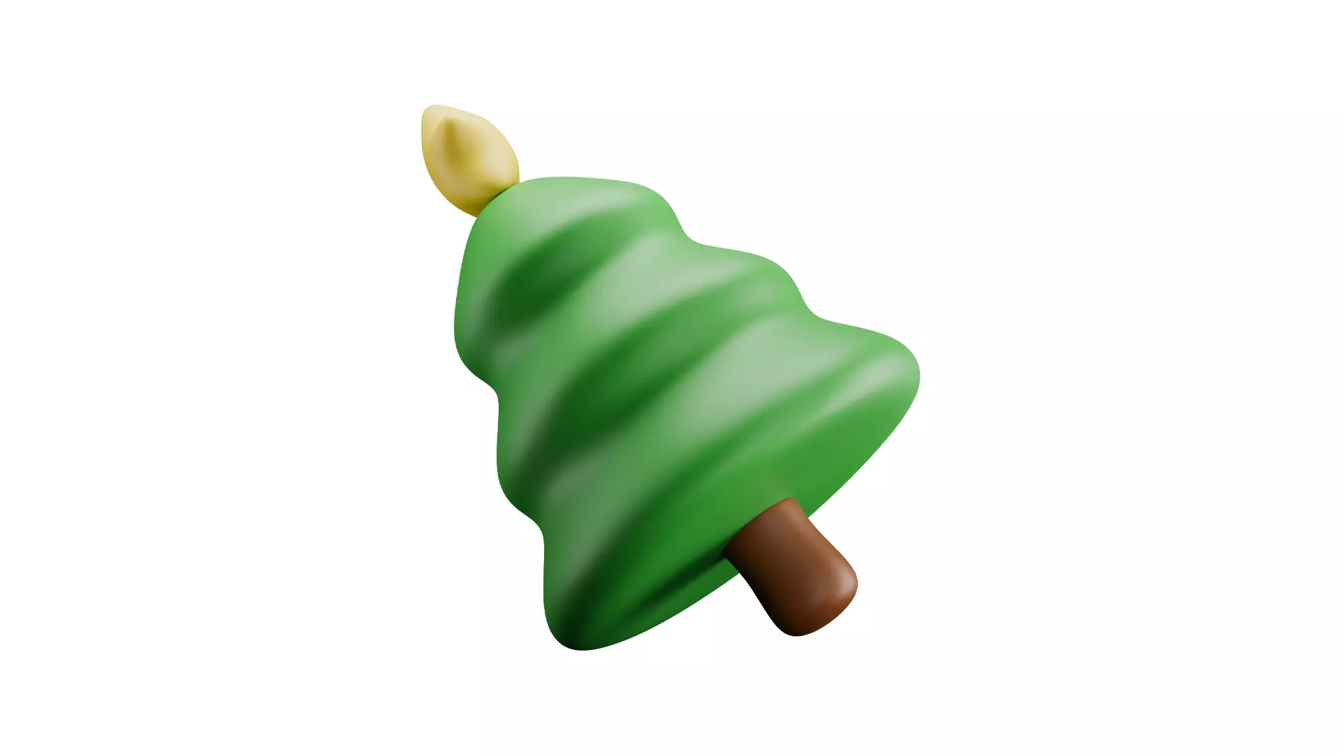 Christmas Tree Icon Low-poly 3D model_5
