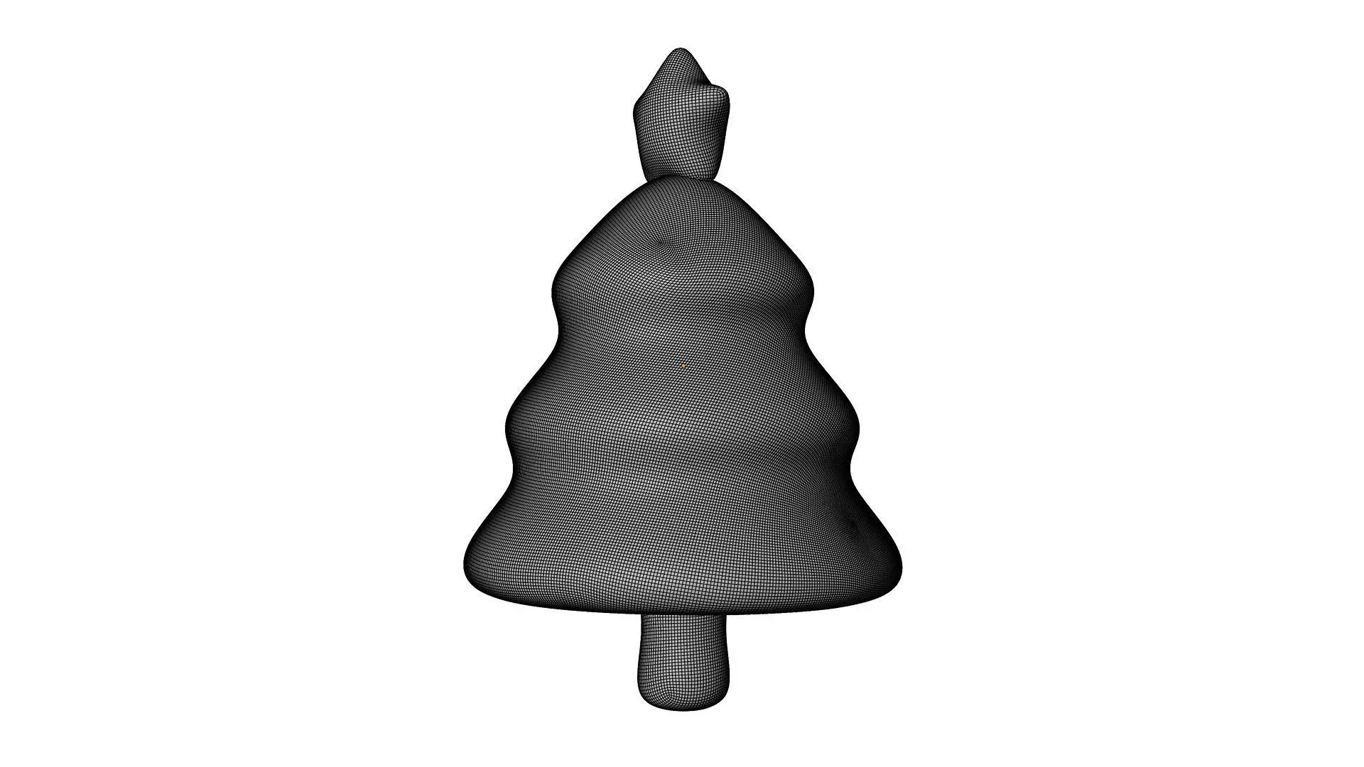 Christmas Tree Icon Low-poly 3D model_9