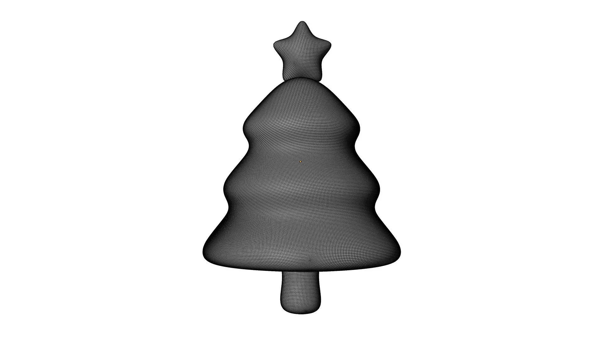 Christmas Tree Icon Low-poly 3D model_12