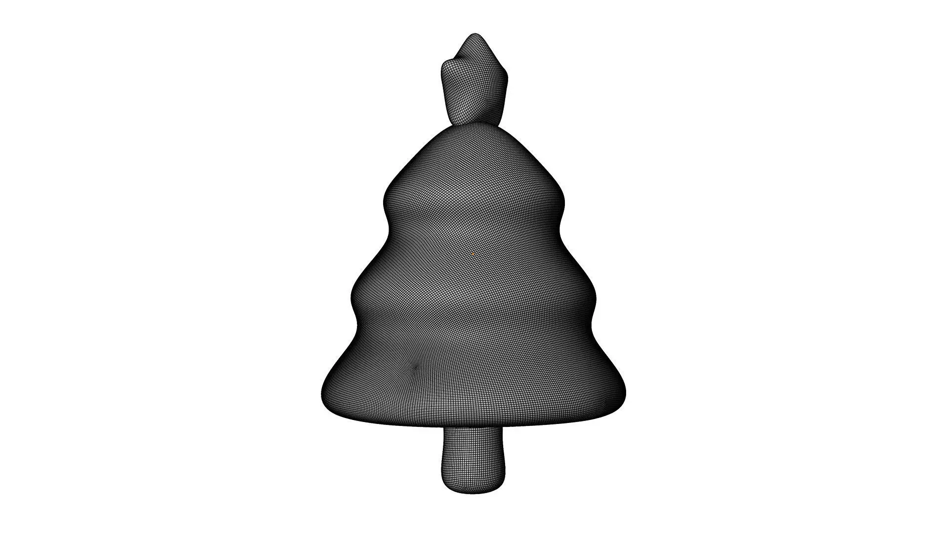 Christmas Tree Icon Low-poly 3D model_11
