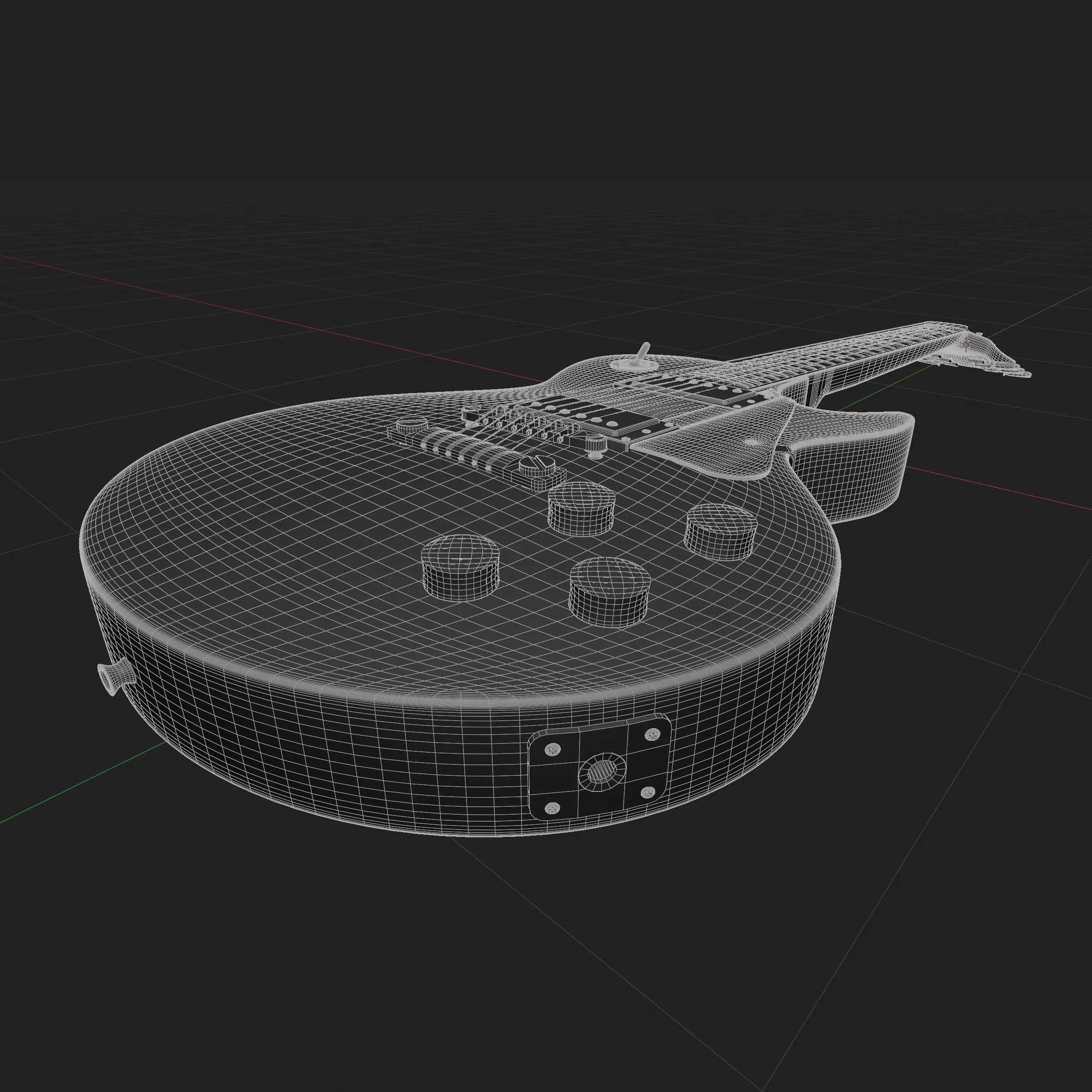 Gibson Les Paul Alpine White 3D model_7