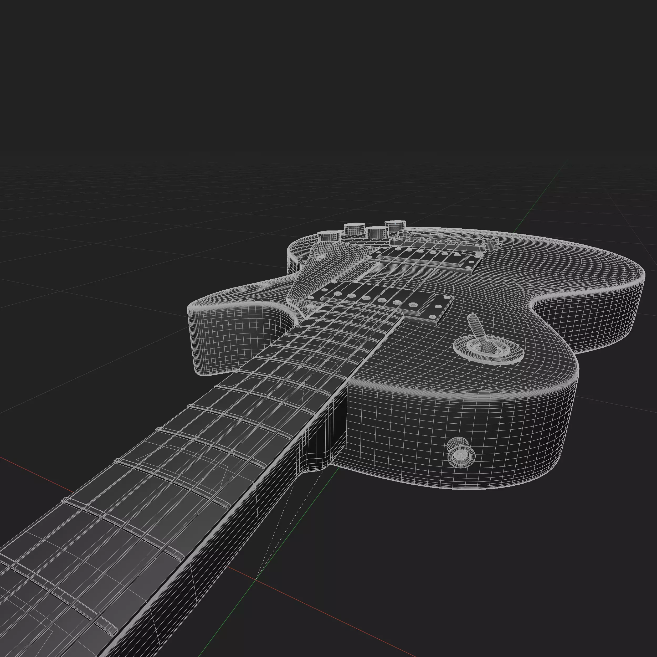 Gibson Les Paul Alpine White 3D model_9