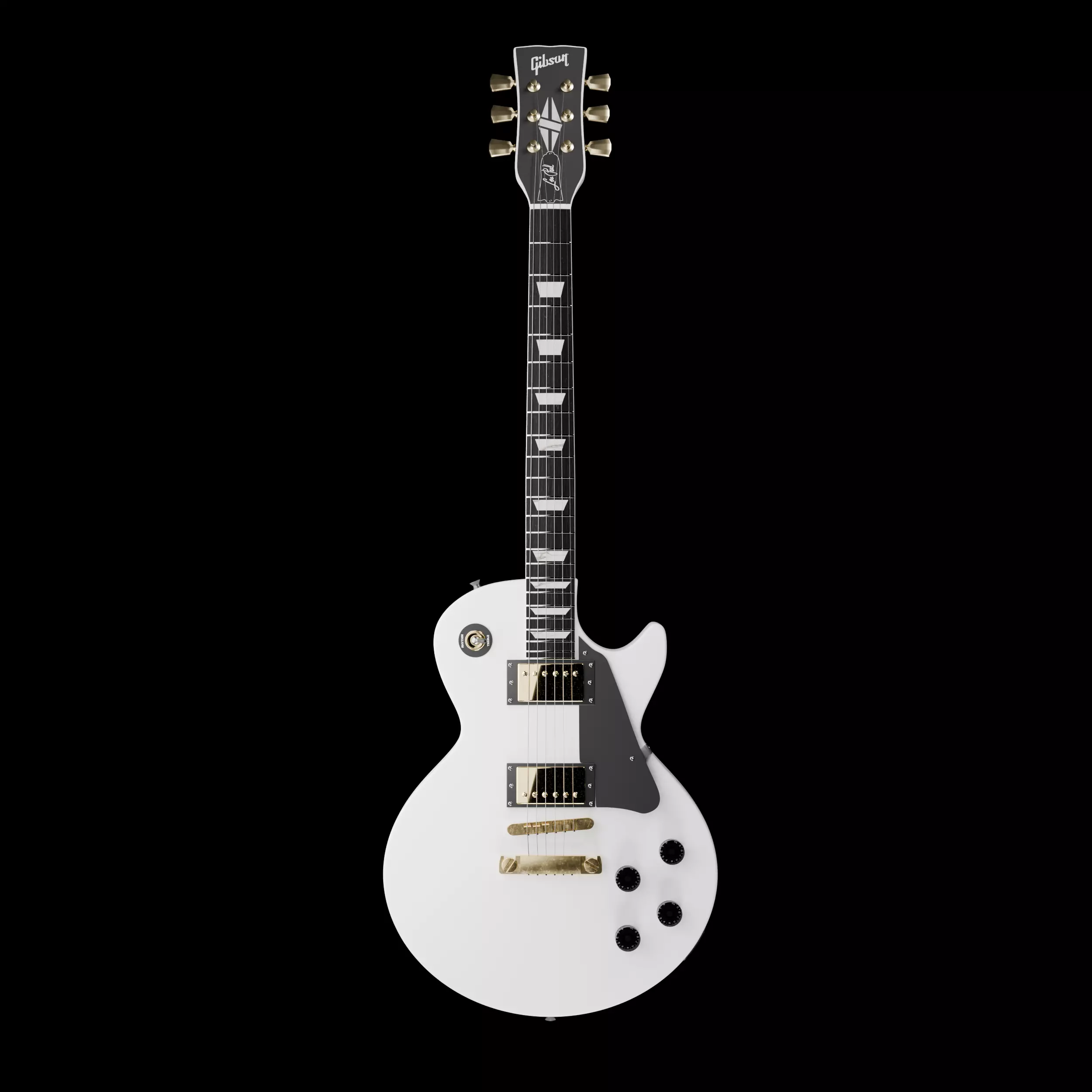 Gibson Les Paul Alpine White 3D model_0