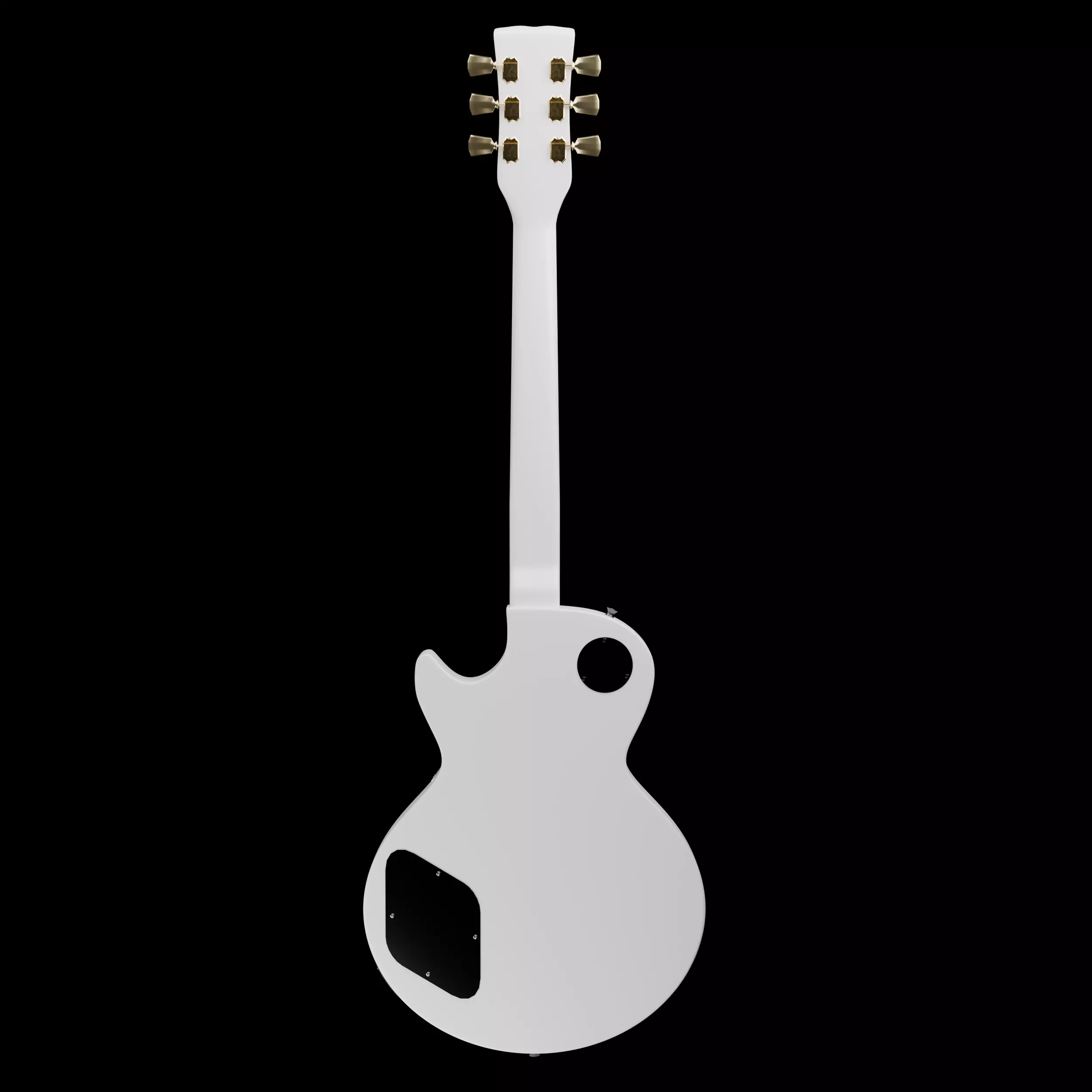 Gibson Les Paul Alpine White 3D model_1