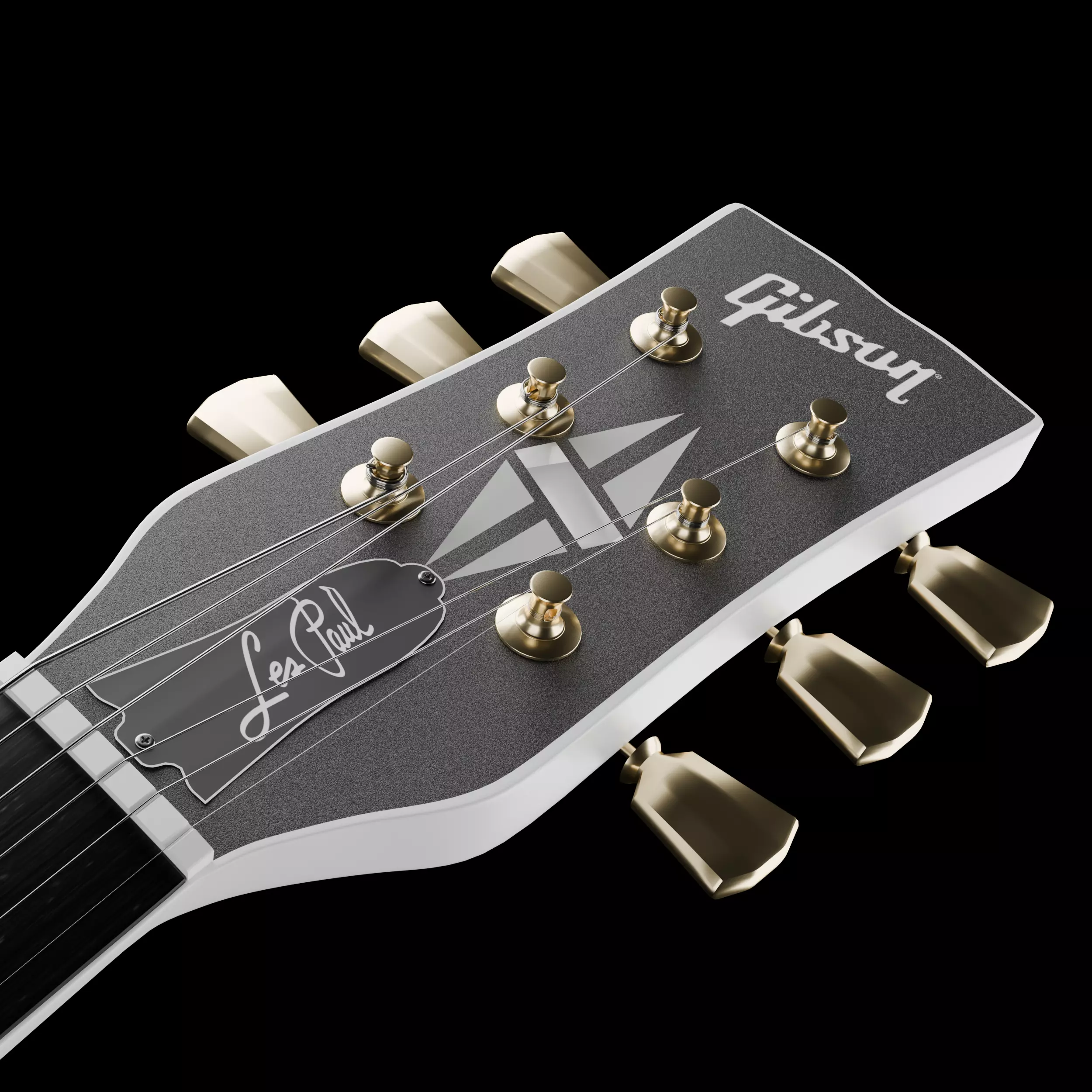 Gibson Les Paul Alpine White 3D model_5