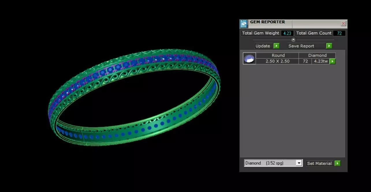 Bracelets 3D print model_3