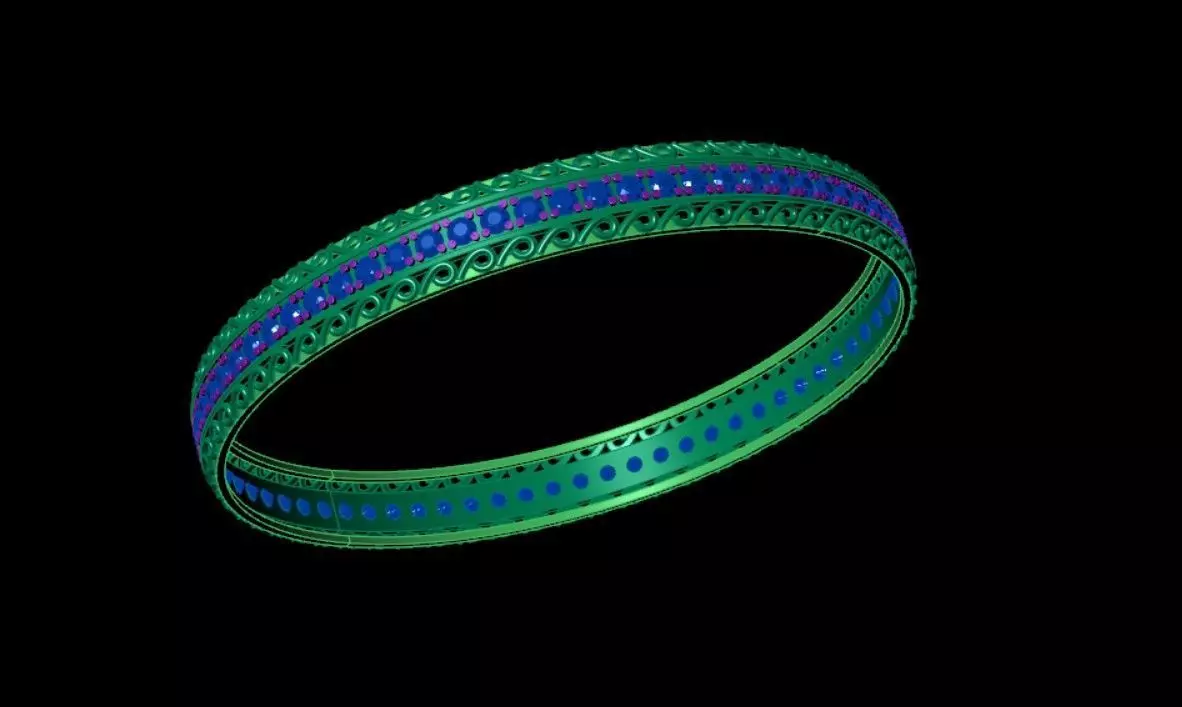 Bracelets 3D print model_2