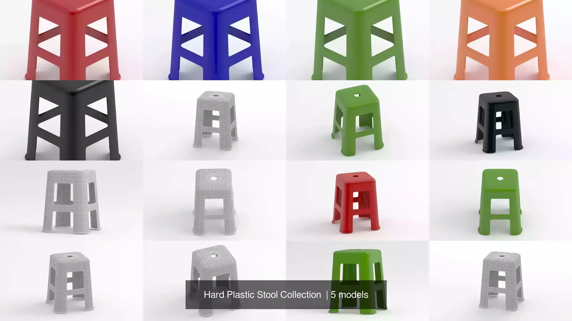 Hard Plastic Stool Collection _1