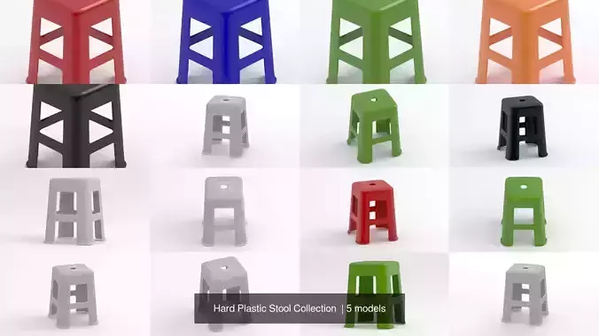 Hard Plastic Stool Collection 