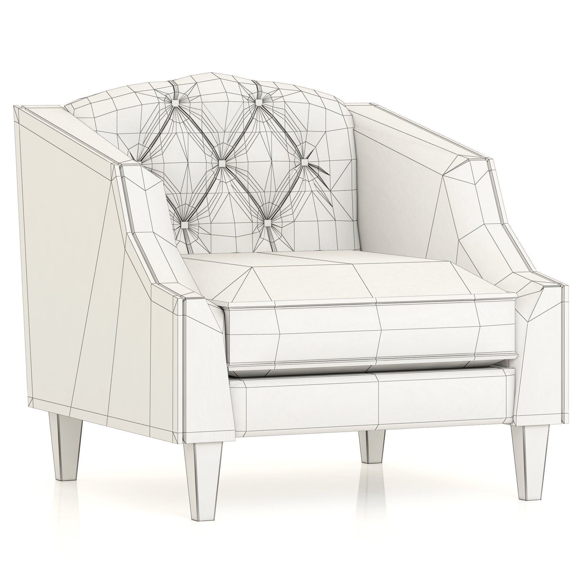 Dantone Home Darem ArmChair 3D model_8