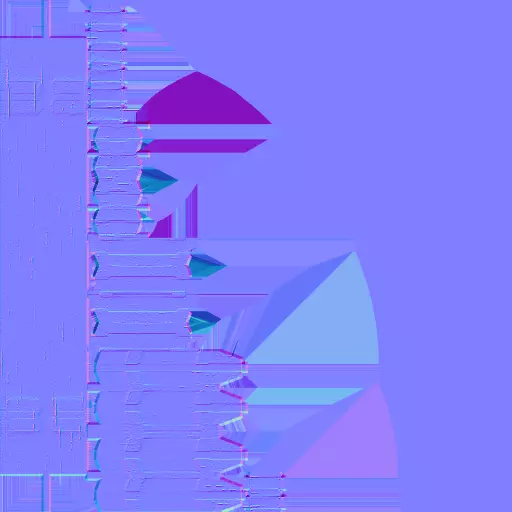 Low Poly Police Barricade Low-poly 3D model_8