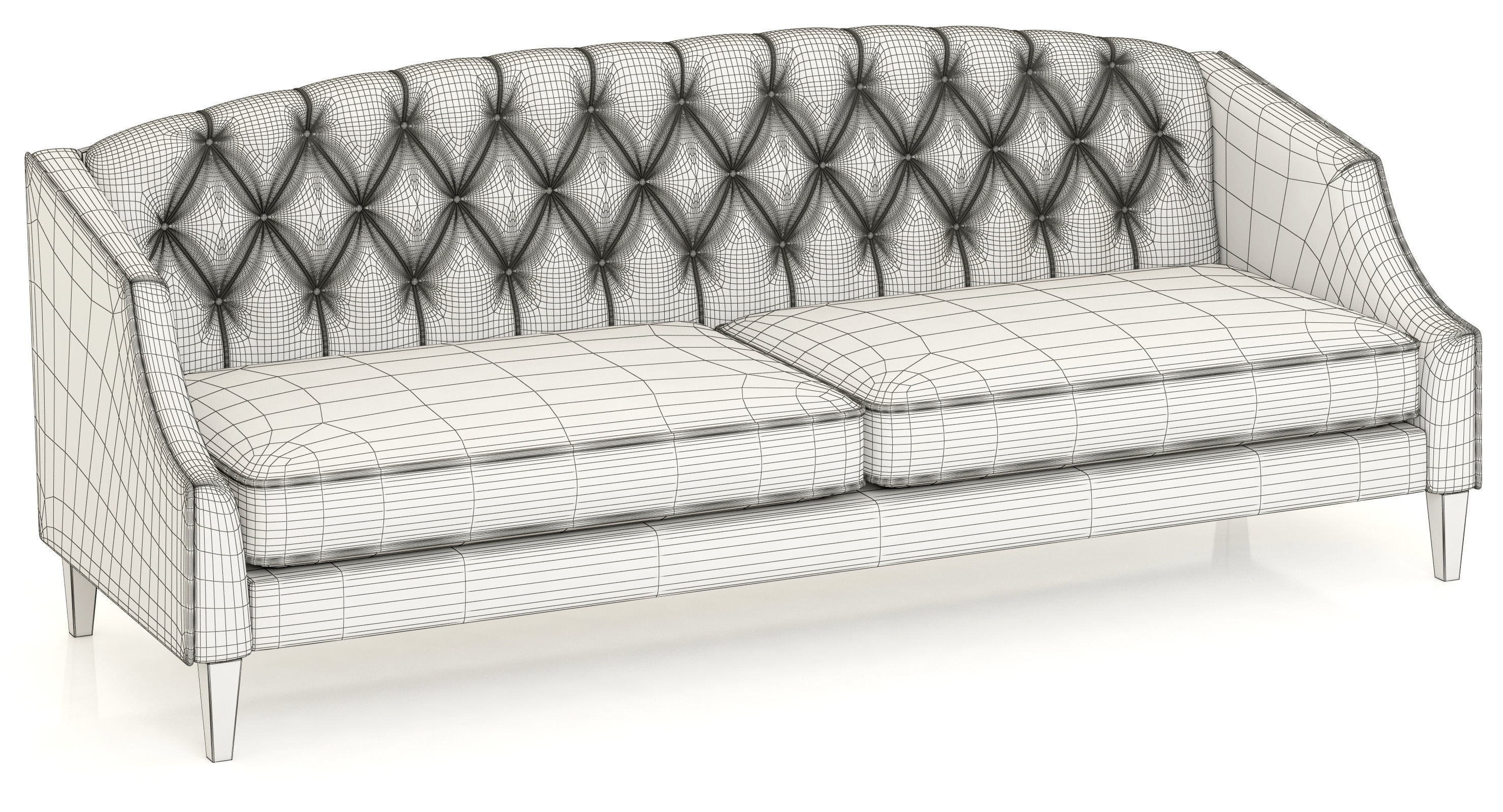 Dantone Home Darem leather Sofa 3D model_8