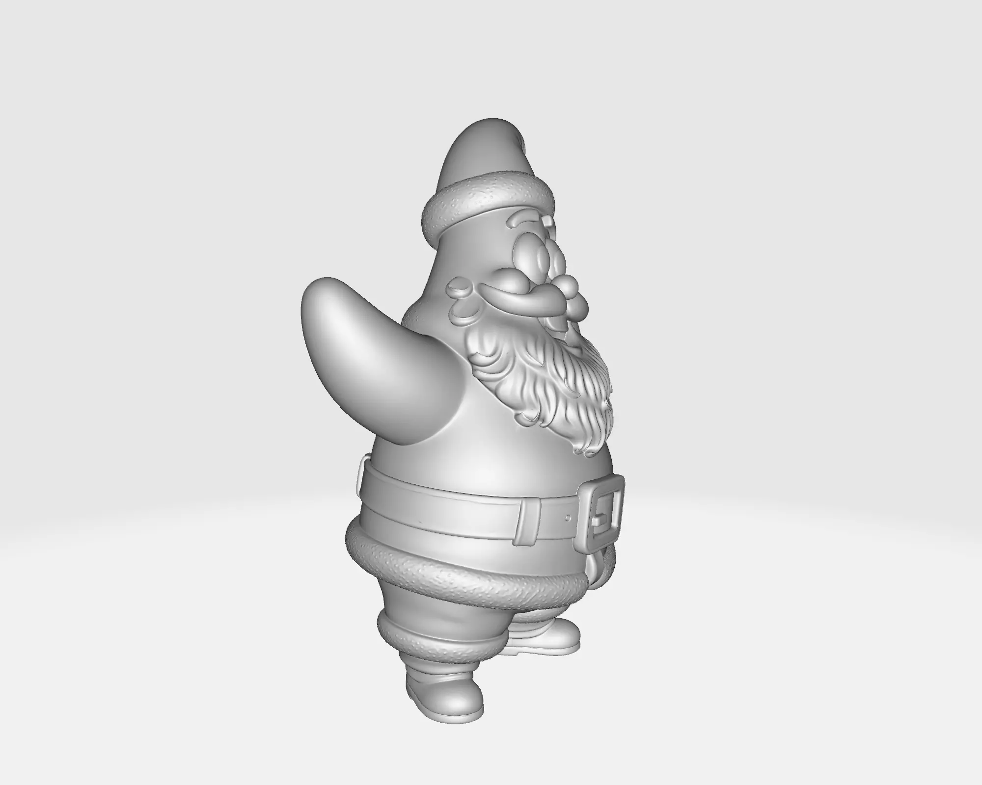 Patrick Star Santa Funny Christmas Patrick Figurine 3D print model_2