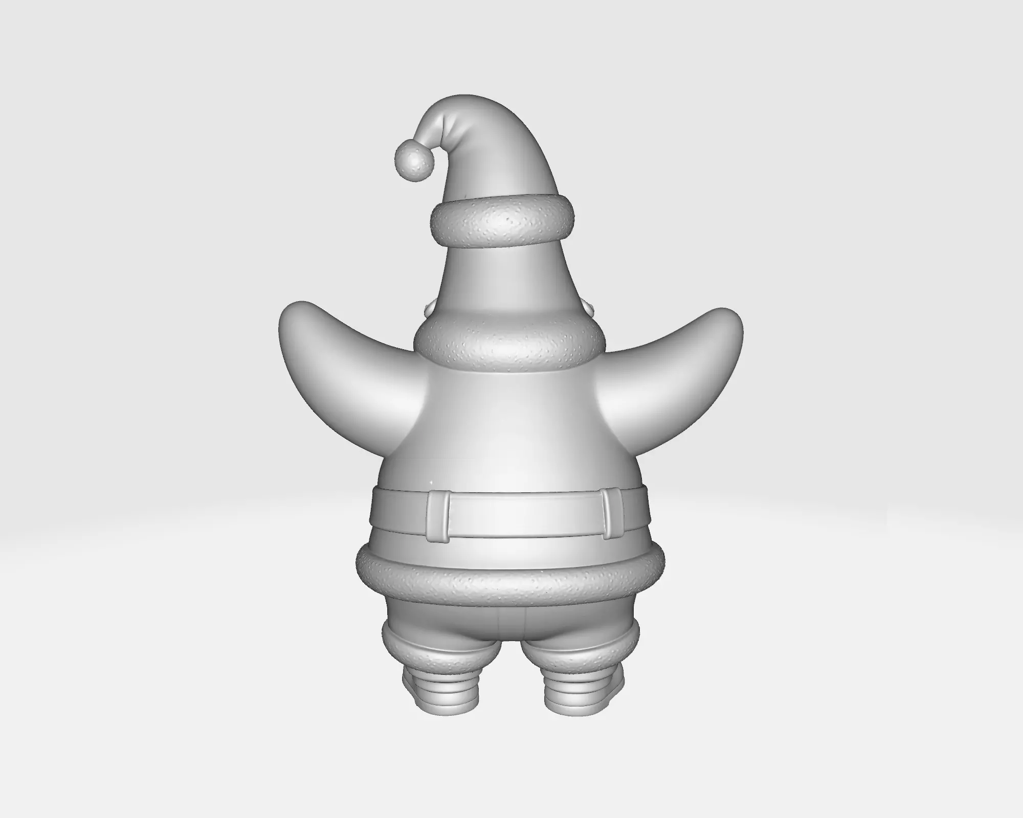 Patrick Star Santa Funny Christmas Patrick Figurine 3D print model_4