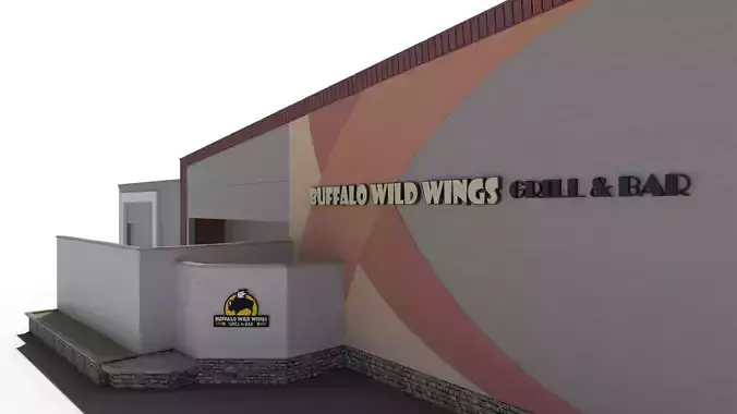 Buffalo Wild Wings Bar and Grill 3D model 7