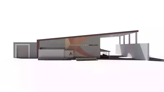 Buffalo Wild Wings Bar and Grill 3D model 4