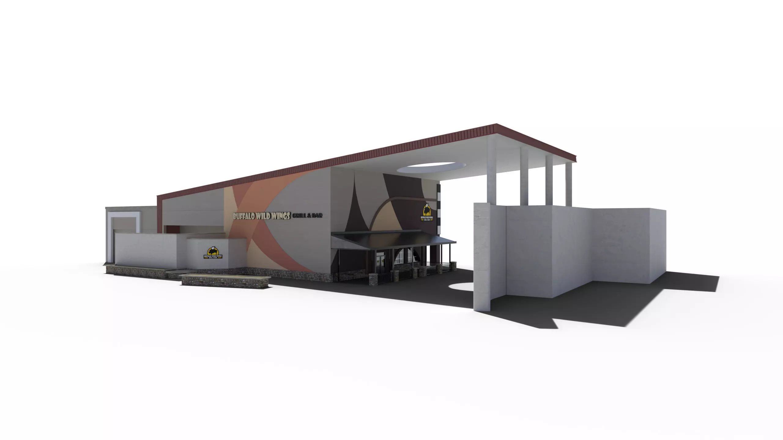 Buffalo Wild Wings Bar and Grill 3D model_1