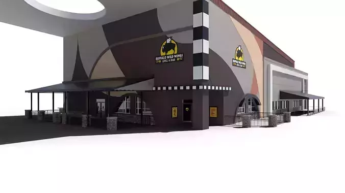 Buffalo Wild Wings Bar and Grill 3D model 3