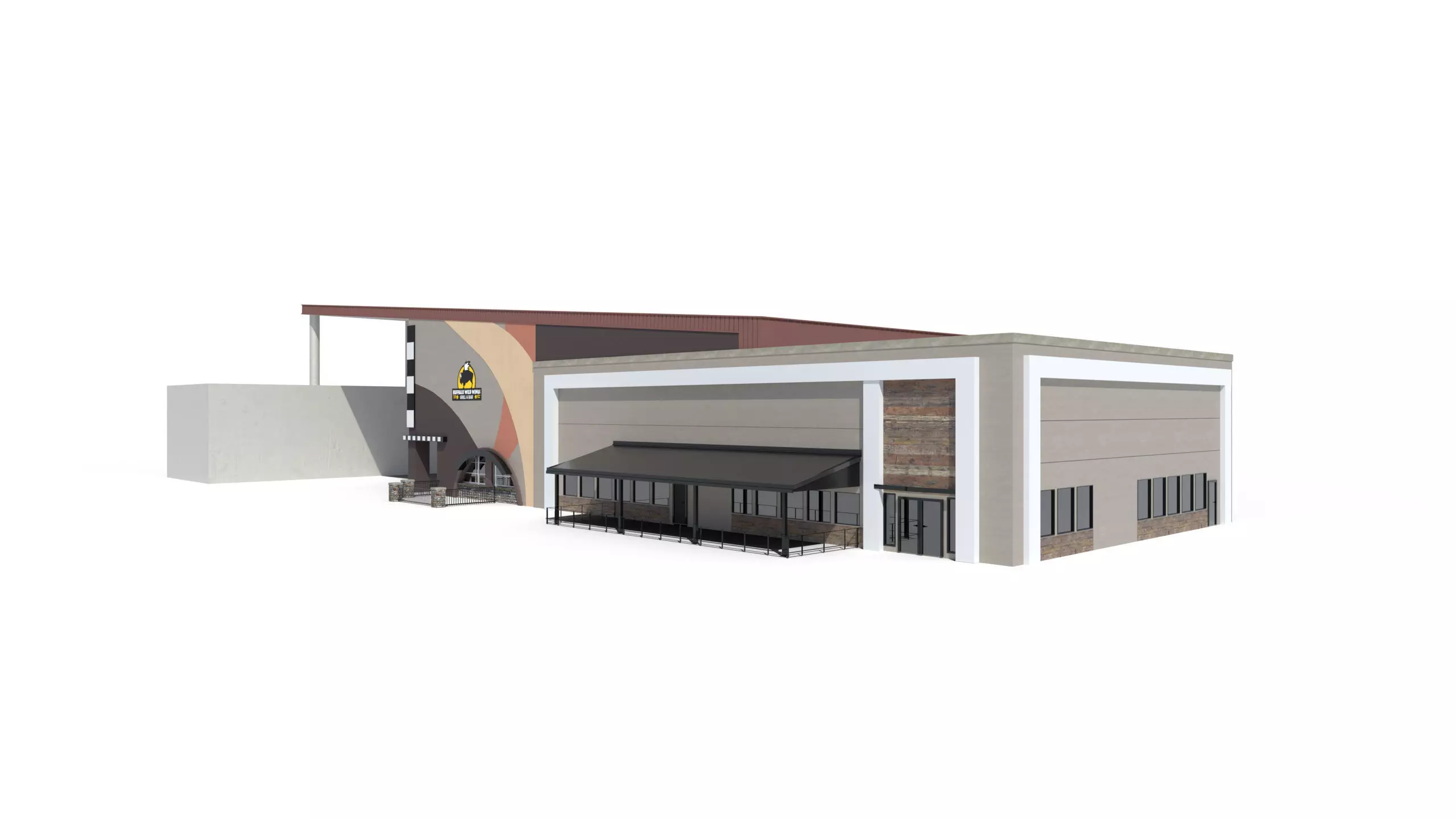 Buffalo Wild Wings Bar and Grill 3D model_5