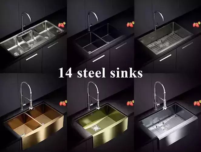 Modern Stainless Steel Kitchen Sink Collection 14 Models