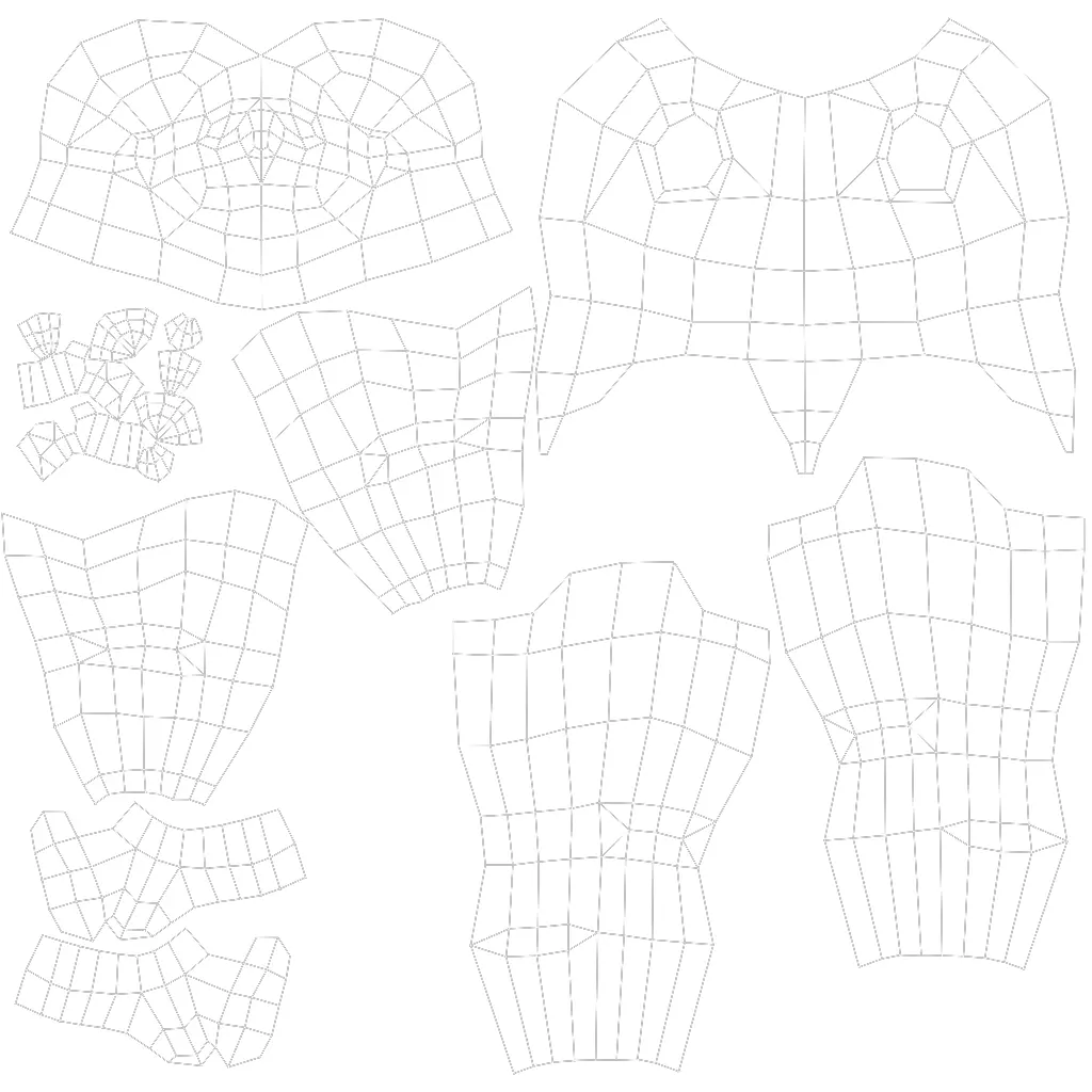 LOW POLY MALE  Low-poly 3D model_2