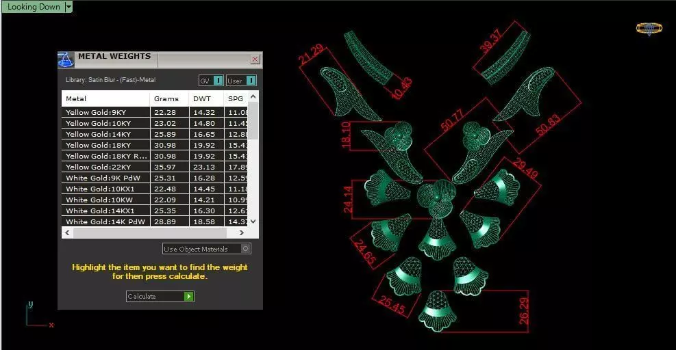 17pieces chest pendant 3D print model_4