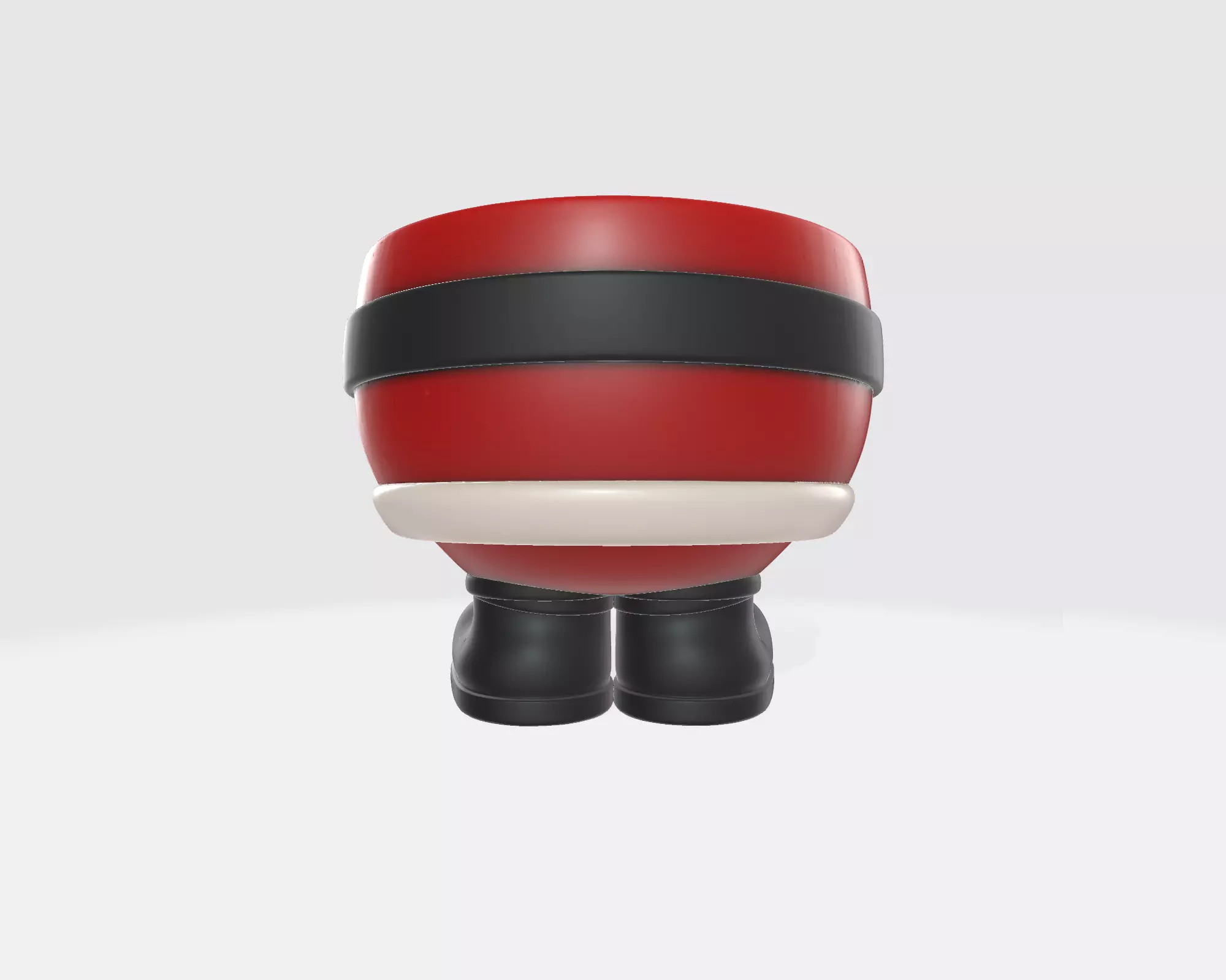 Santa Pants Planter Pot Festive Christmas Holiday Decor 3D print model_7