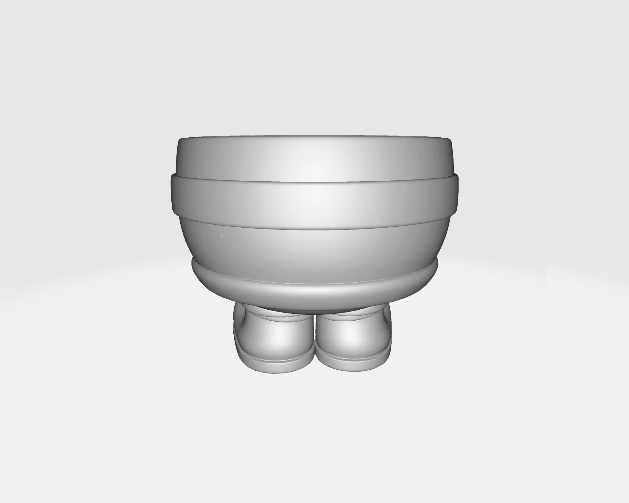 Santa Pants Planter Pot Festive Christmas Holiday Decor 3D print model_4