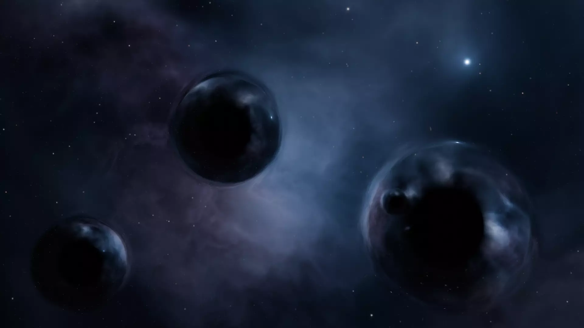 FREE Black Hole Wormhole Customizable Space Scene Free low-poly 3D model