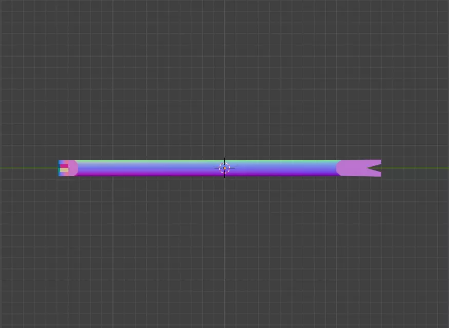 Low Poly Crowbar Low-poly 3D model_5