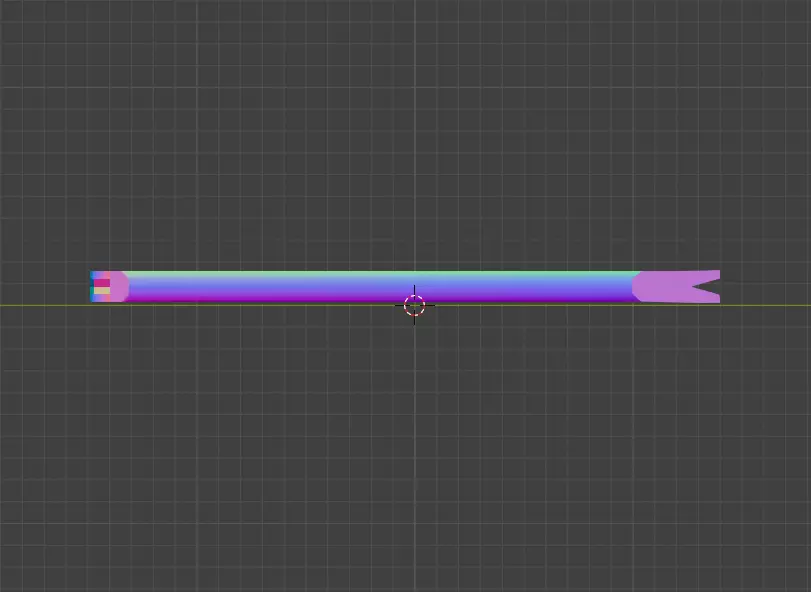 Low Poly Crowbar Low-poly 3D model_7