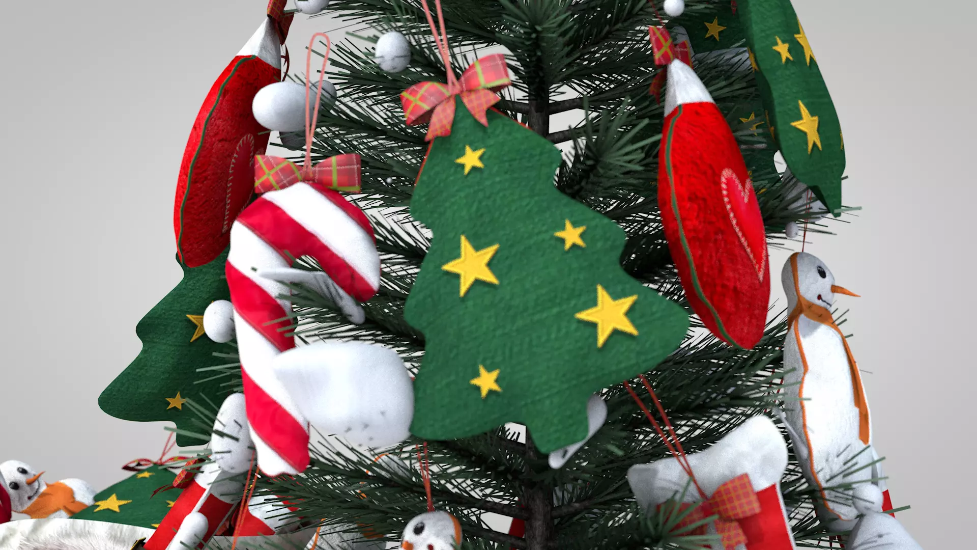 Christmas Felt Decoration Bag 3D Model 3D model_4