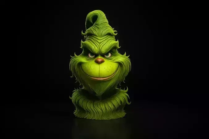 The Grinch Inspired Bust Whoville Holiday Decor Funny Christmas 