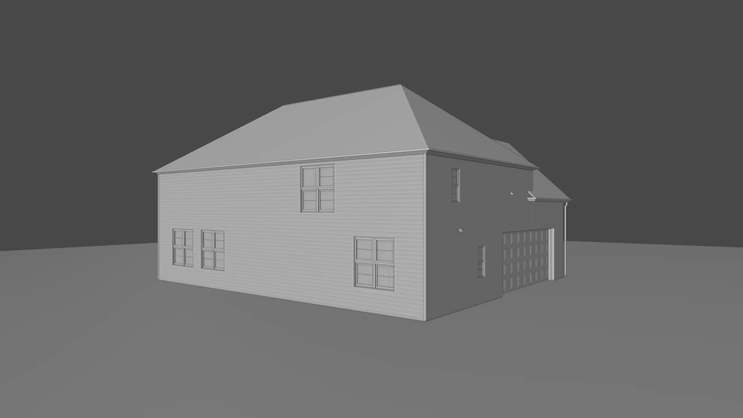 Upper Class Family House 3D model_12
