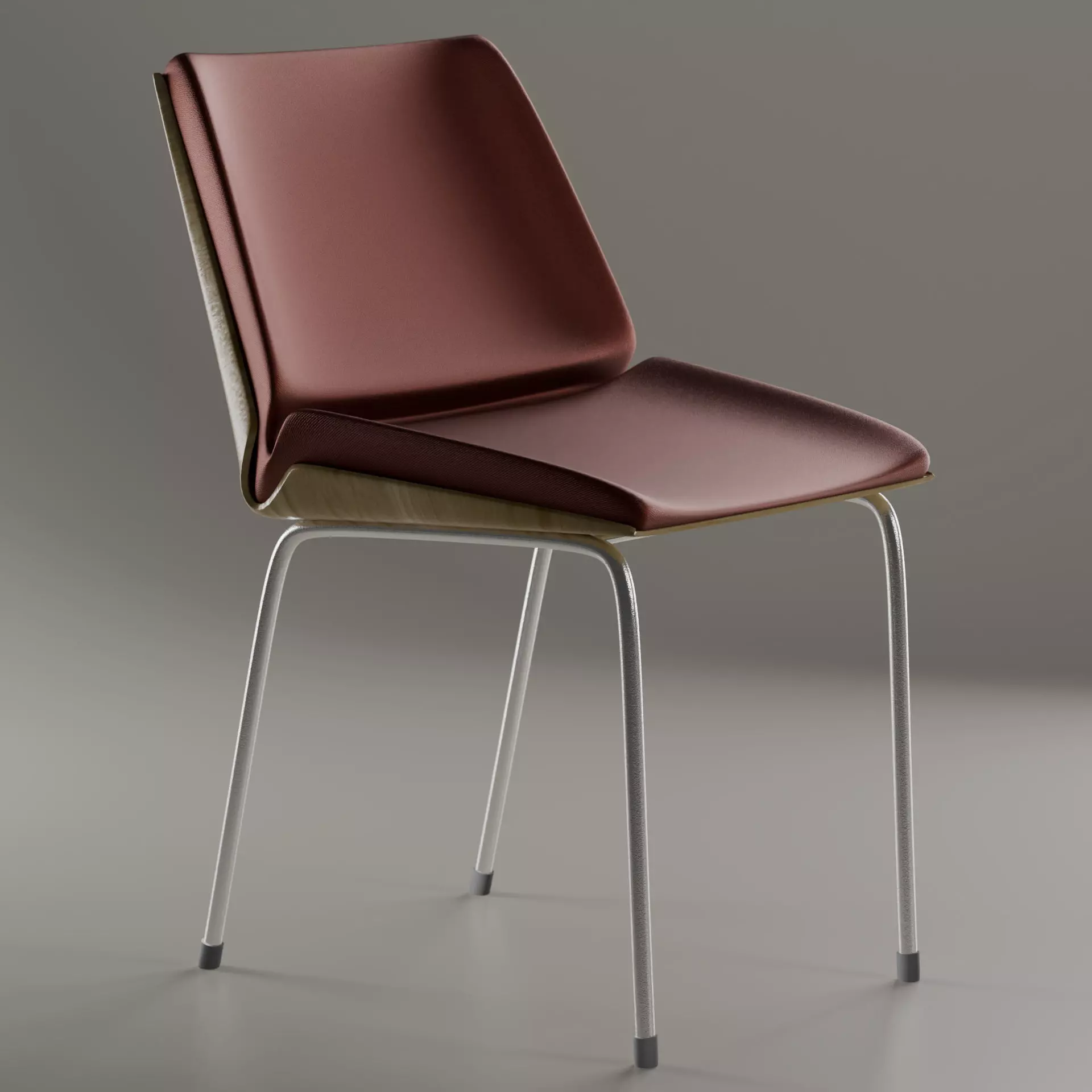 Modern Minimalist Chair Low-poly 3D model_0